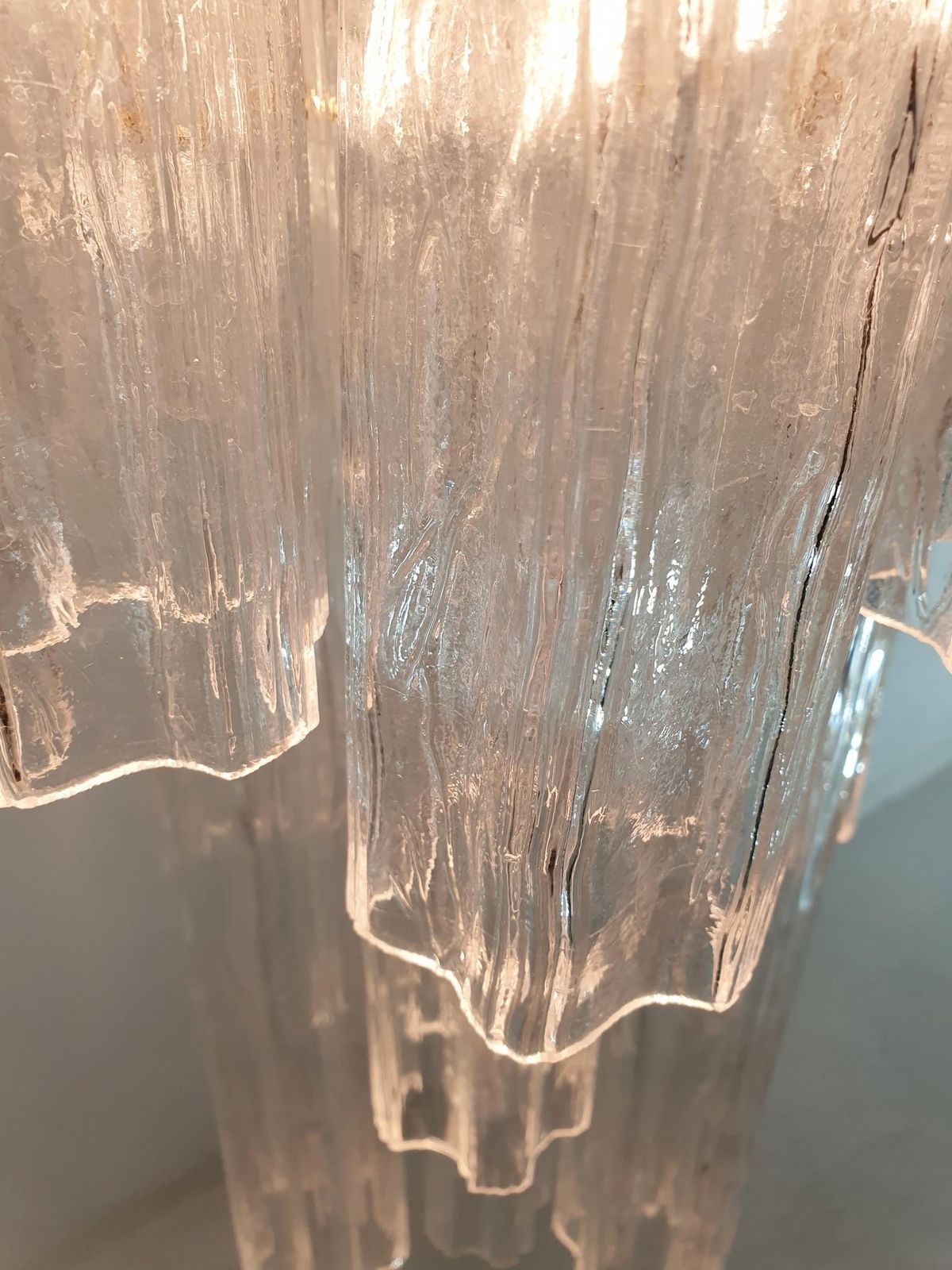 Lighting Chandelier "Tronchi" By Toni Zuccheri For Venini, 1960s photo
