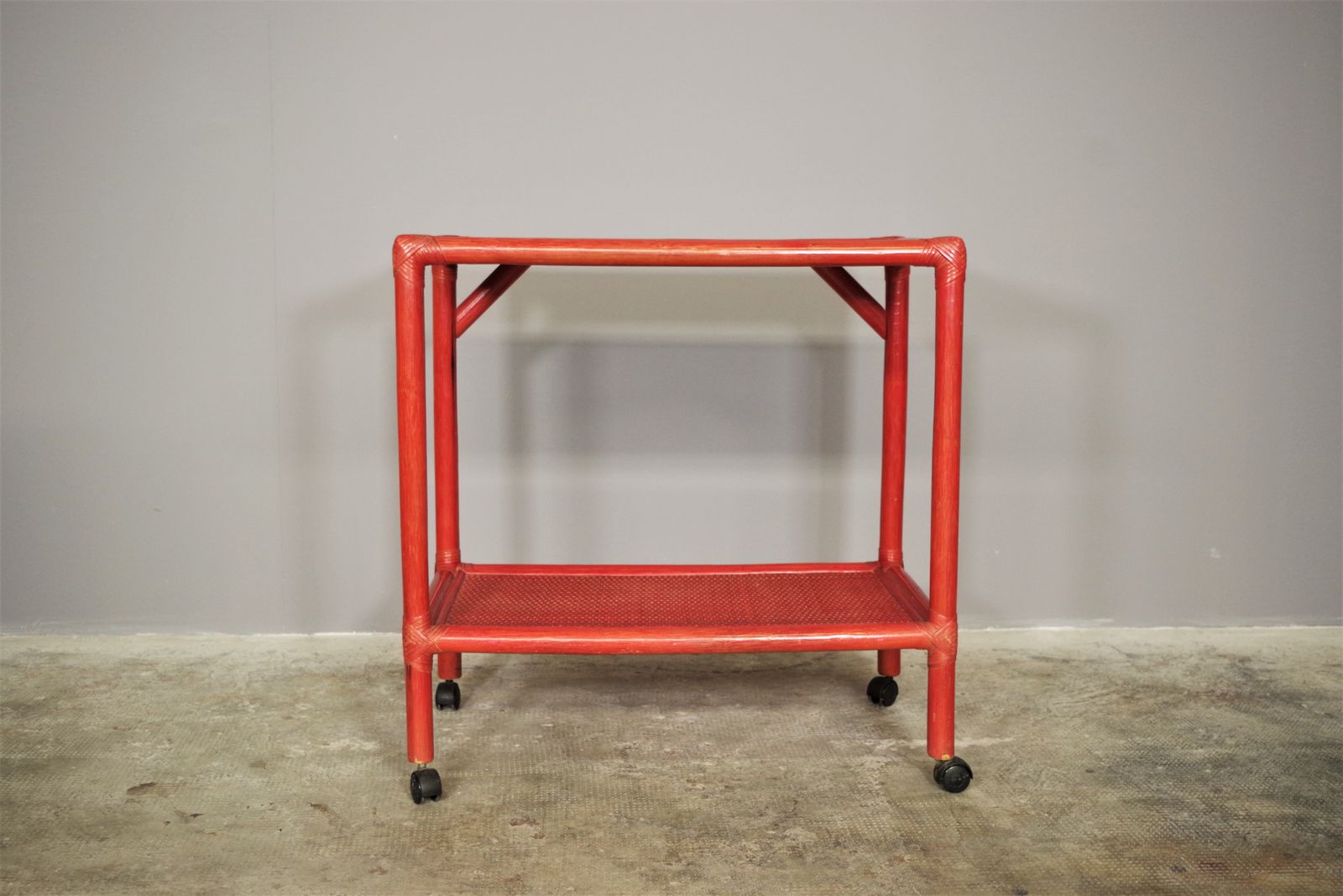 80s Bamboo Drink Cart, 1970s, Reclaimed Wood photo 310.0
