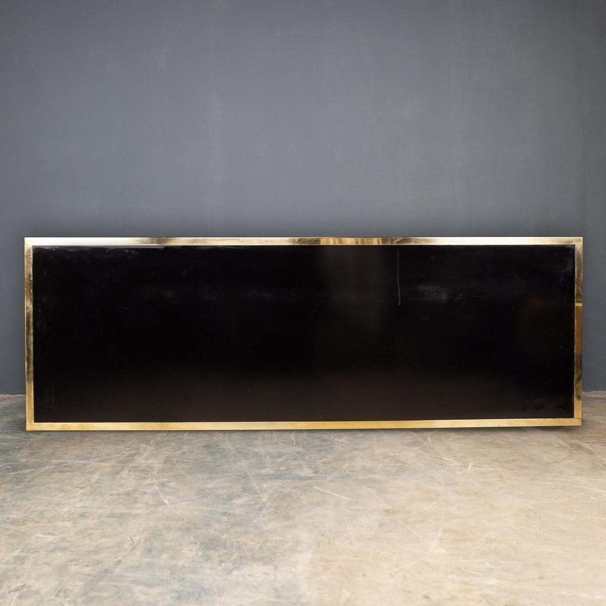 20th Century Brass & Mirrored Sideboard By Michel Pigneres, C.1970 photo 7736.0