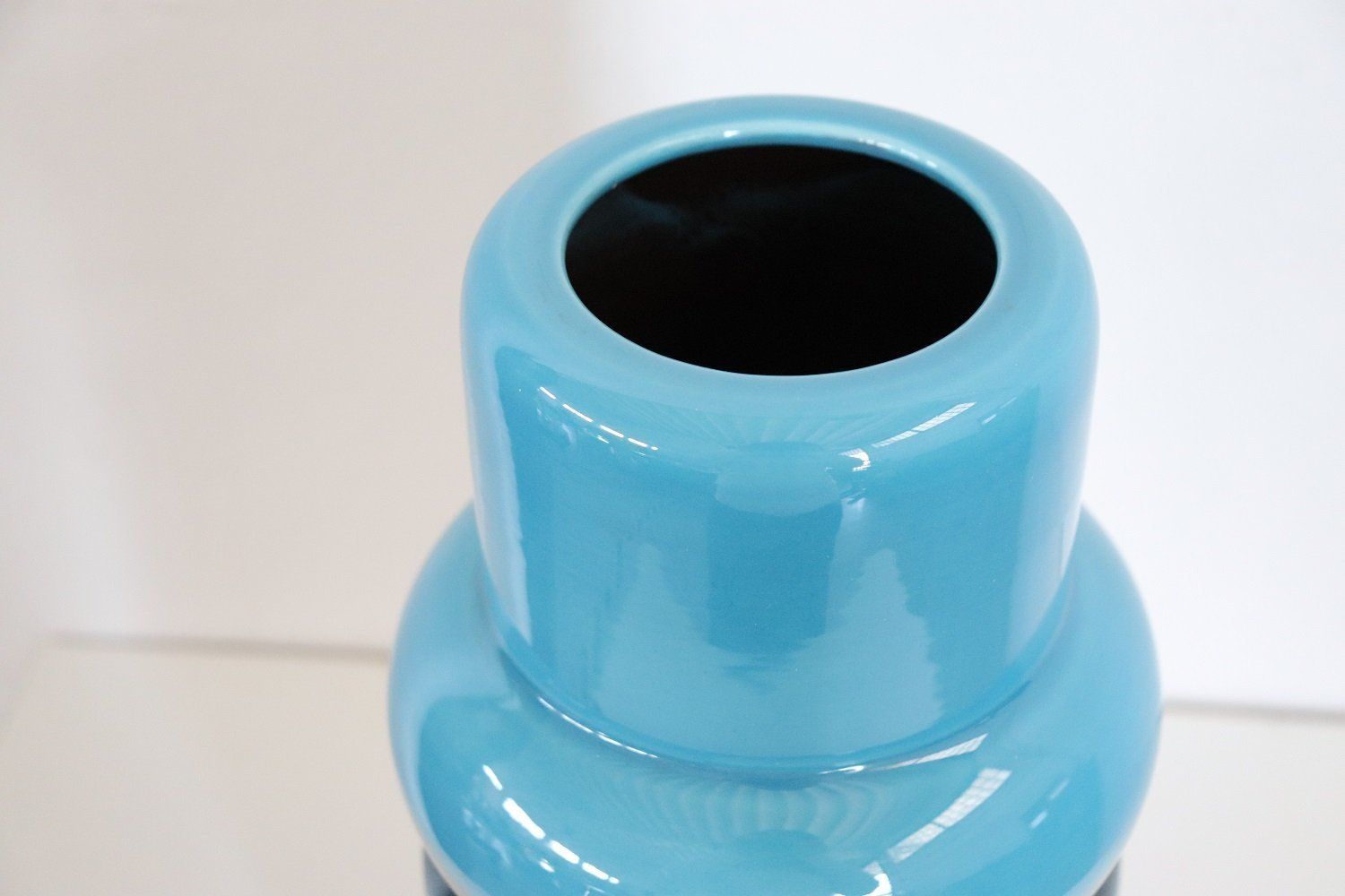 Artistic Vase In Blue And Brown Ceramic, 1970s photo 719.2