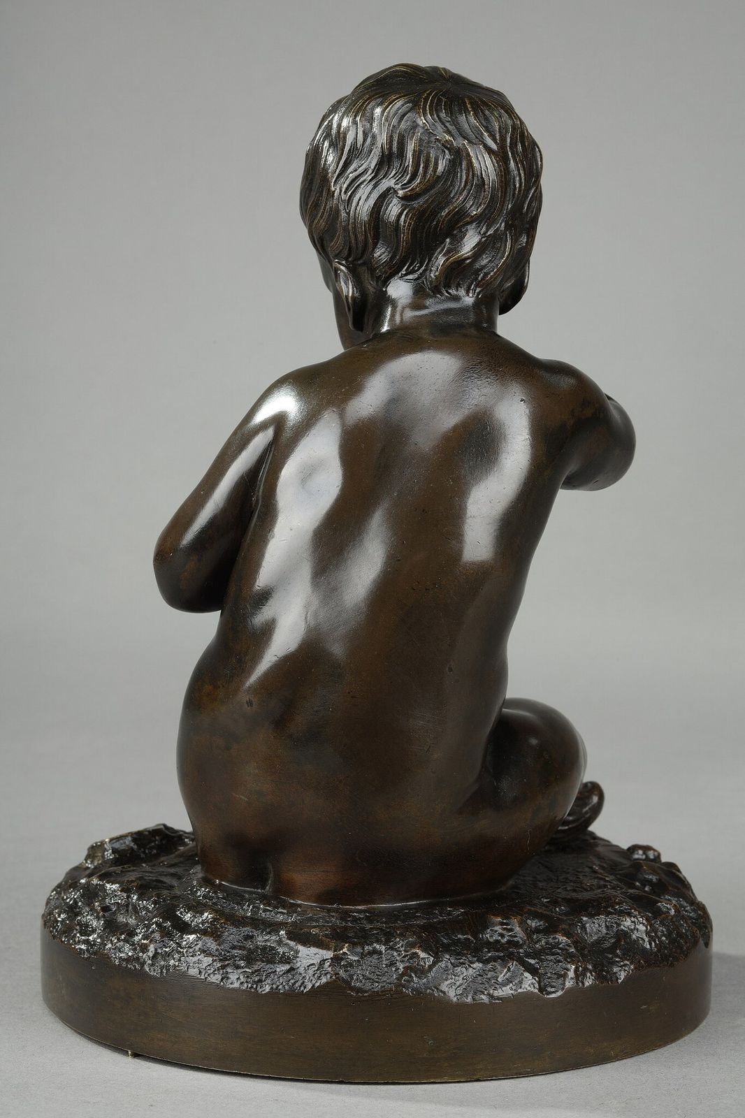 Bronze "The Girl With The Bird And The Shell" After Pigalle photo Art