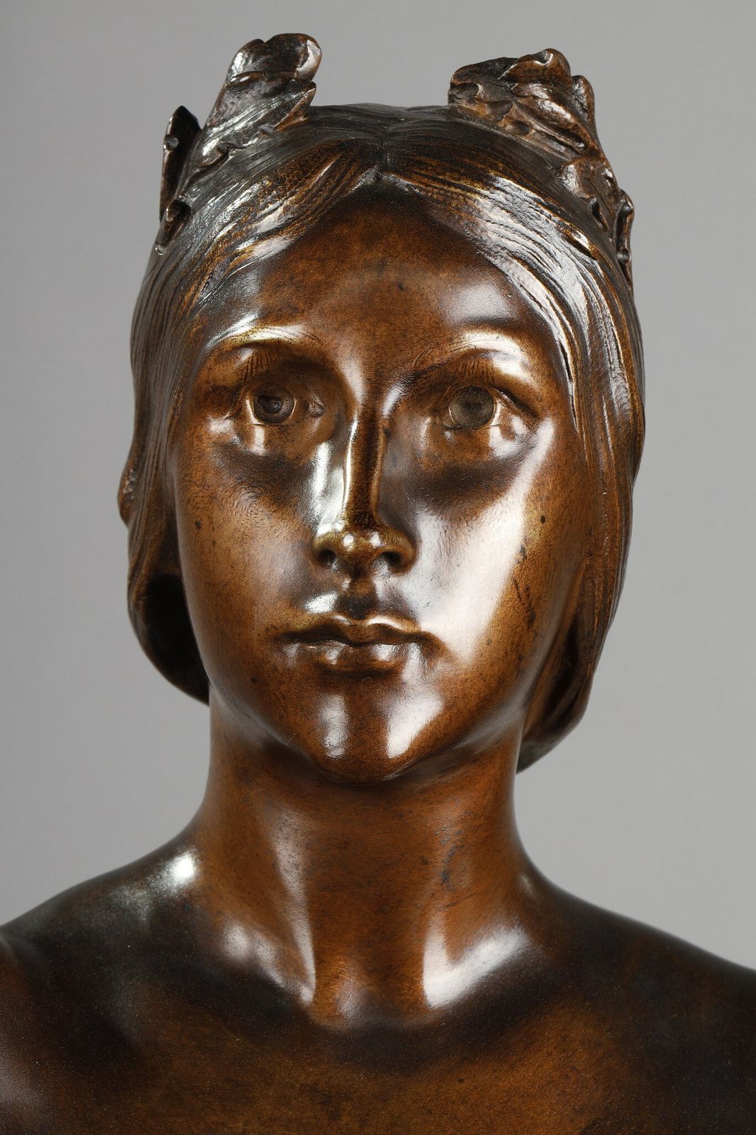 Bronze Sculpture, "Muse Des Bois", After Henri Louis Levasseur photo vintage