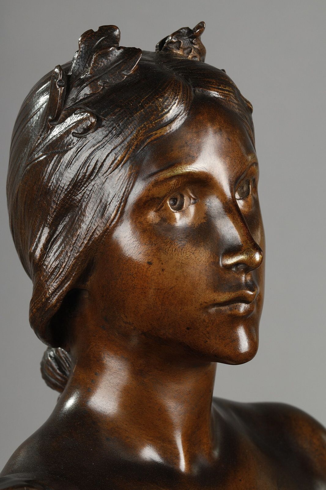 photo vinterior Bronze Sculpture, "Muse Des Bois", After Henri Louis Levasseur