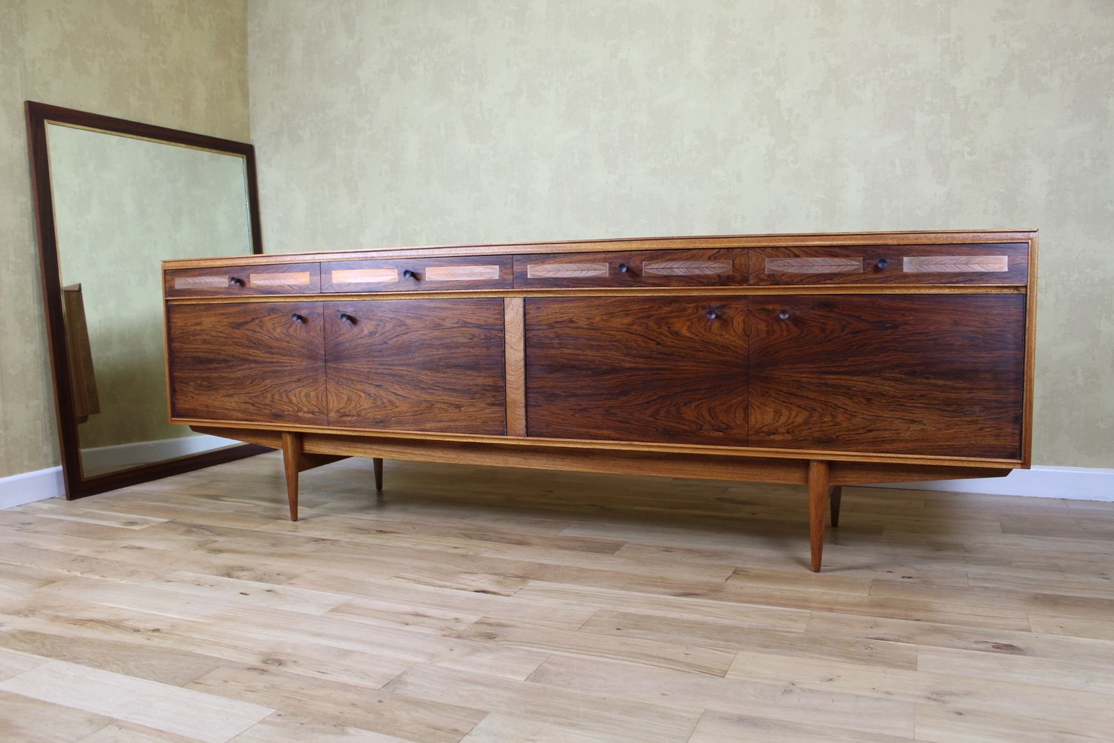 Scarce Archie Shine Rosewood And Teak Berkshire Sideboard By Robert Heritage photo furniture