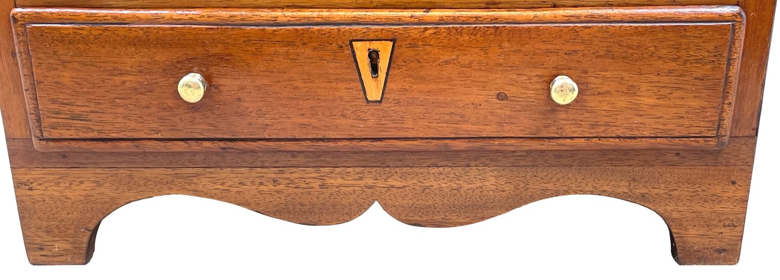 Georgian Mahogany Miniature Chest (England, Circa 1800) photo vintage