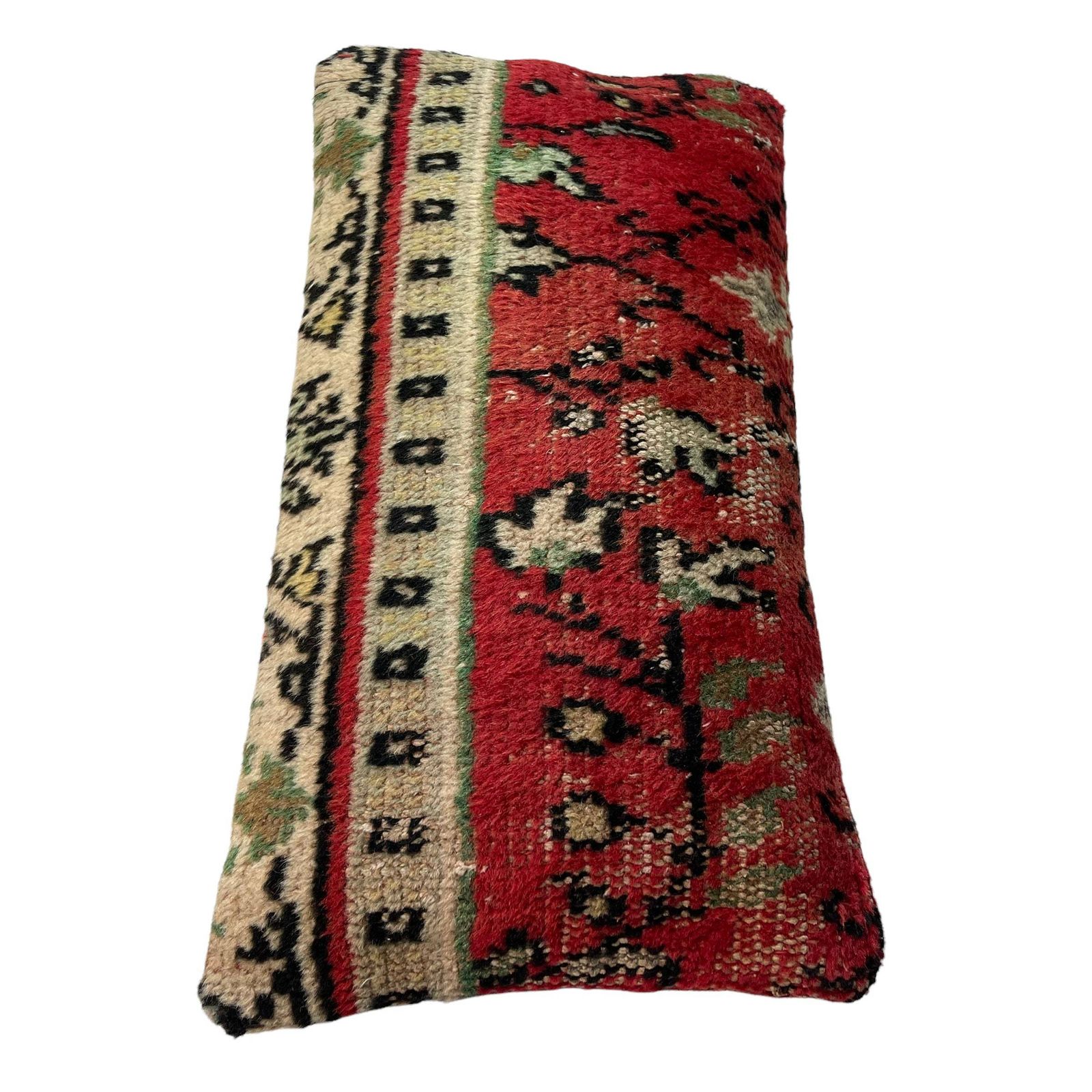 Vintage Hand Made Rug Cushion Cover, Decorative Rug Pillow Cover, Large Vintage Turkish Rug Cushion Cover photo Textiles
