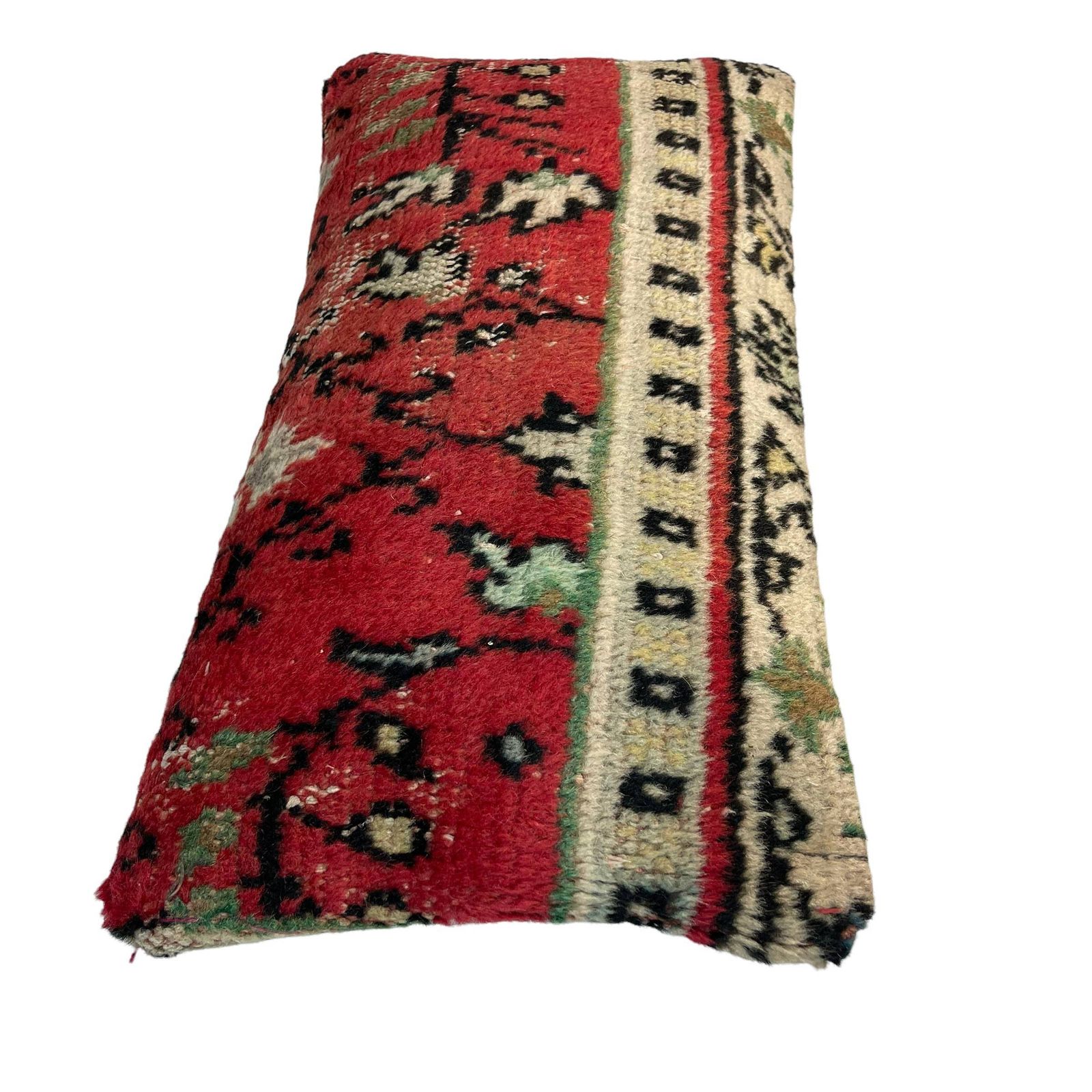 Vintage Hand Made Rug Cushion Cover, Decorative Rug Pillow Cover, Large Vintage Turkish Rug Cushion Cover photo buy
