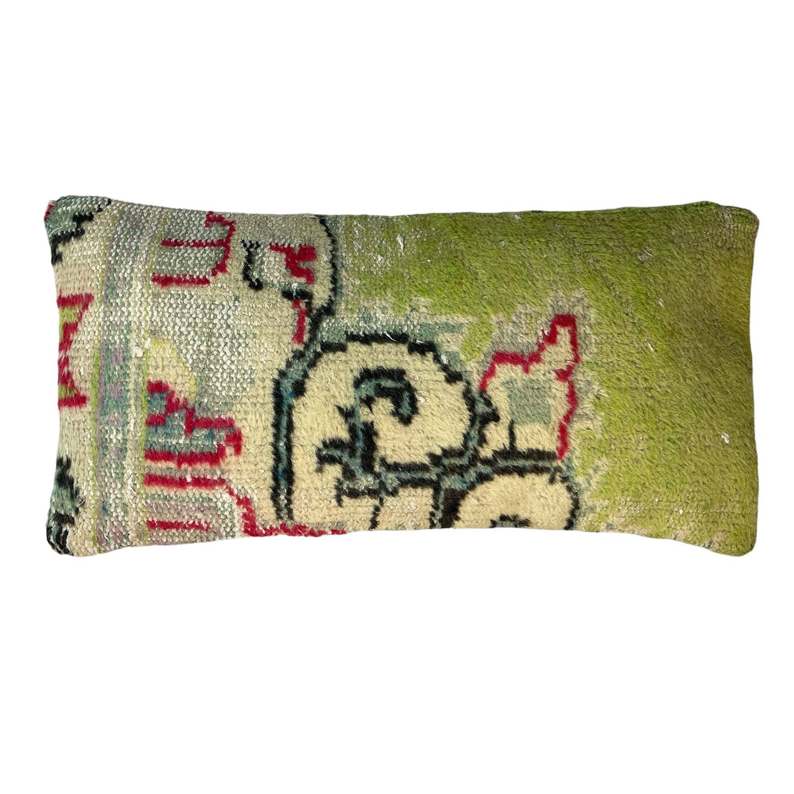 Vintage Hand Made Rug Cushion Cover, Decorative Rug Pillow Cover, Large Vintage Turkish Rug Cushion Cover