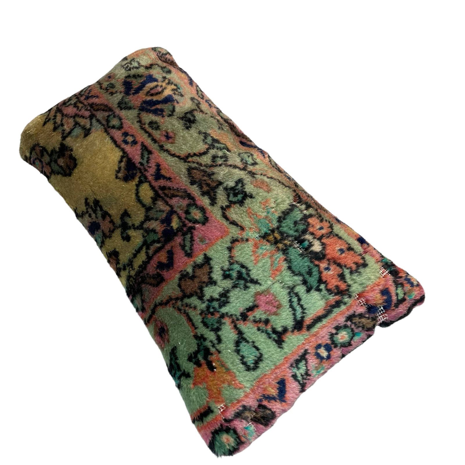 Vintage Hand Made Rug Cushion Cover, Decorative Rug Pillow Cover, Large Vintage Turkish Rug Cushion Cover photo for sale