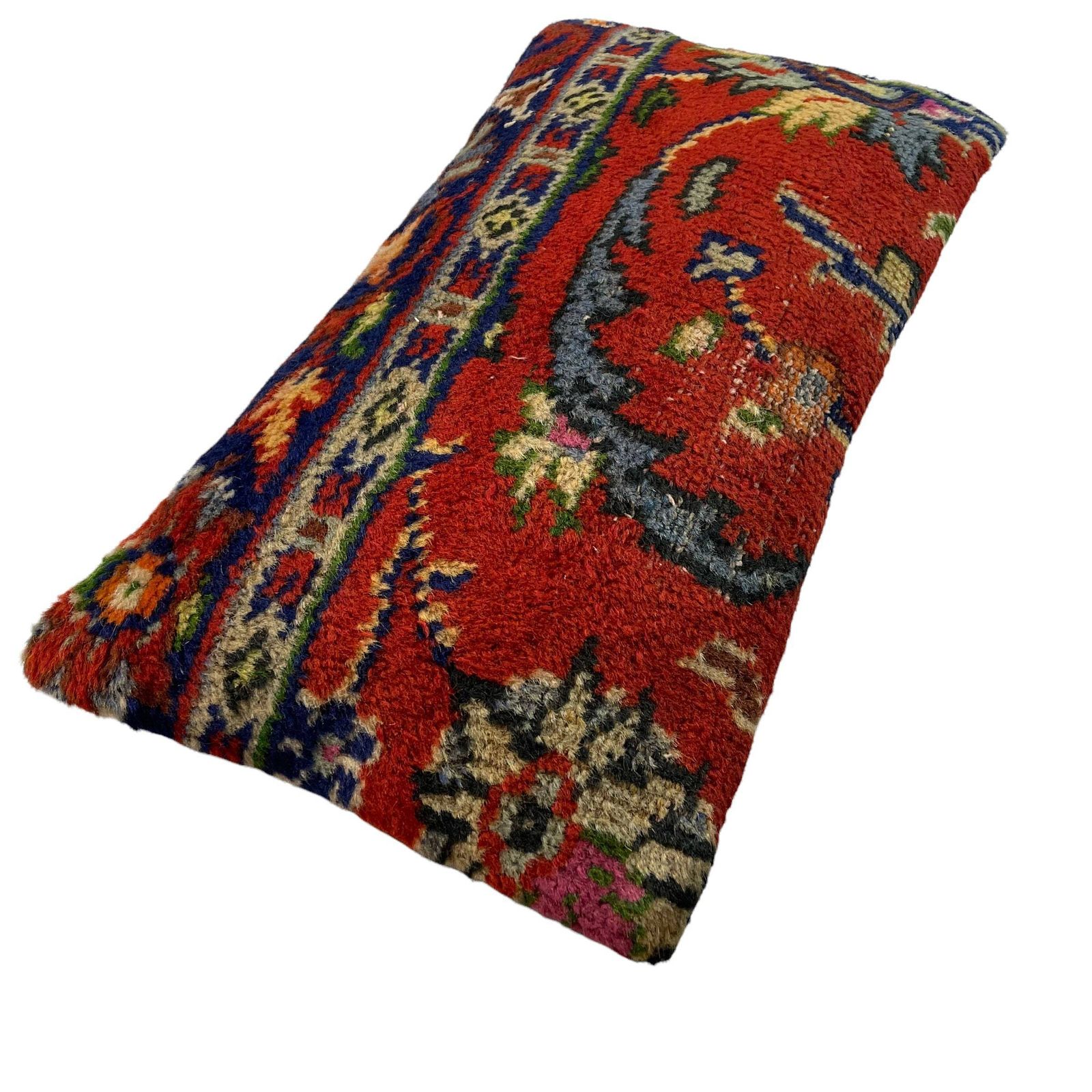 Vintage Hand Made Rug Cushion Cover, Decorative Rug Pillow Cover, Large Vintage Turkish Rug Cushion Cover photo furniture