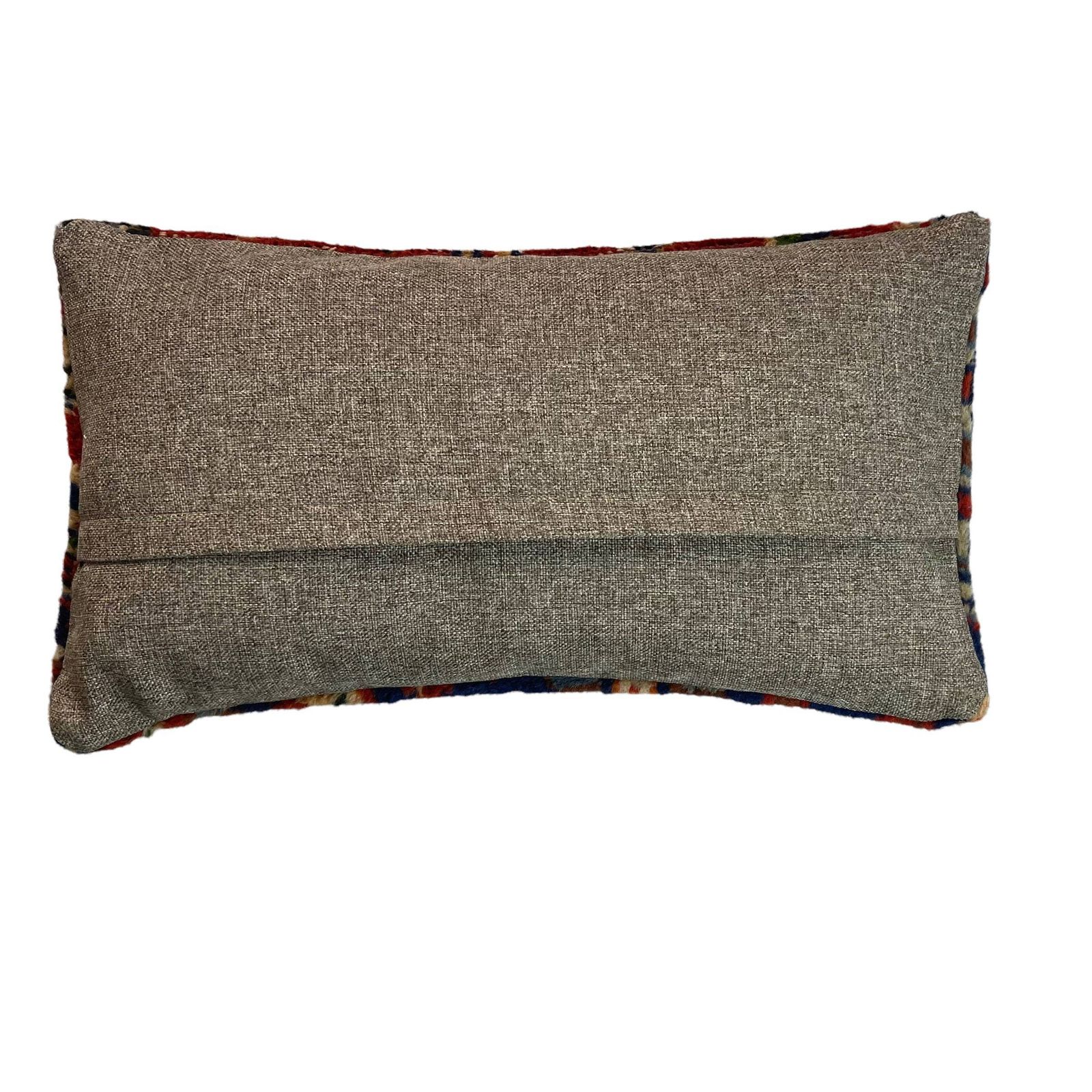 Vintage Hand Made Rug Cushion Cover, Decorative Rug Pillow Cover, Large Vintage Turkish Rug Cushion Cover photo for sale