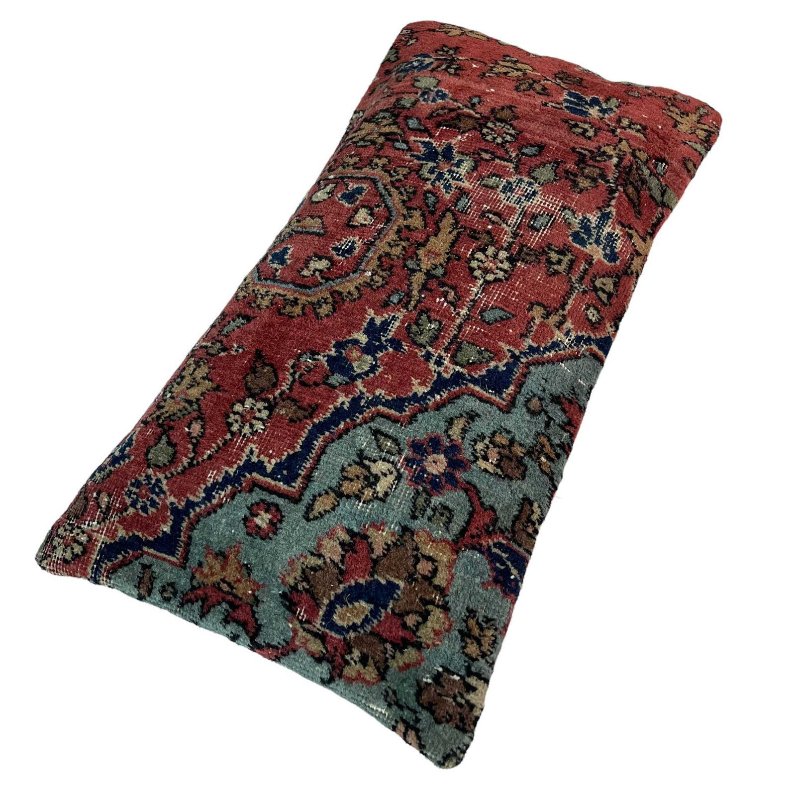 Vintage Hand Made Rug Cushion Cover,  Decorative Rug Pillow Cover, Large Vintage Turkish Rug Cushion Cover photo furniture