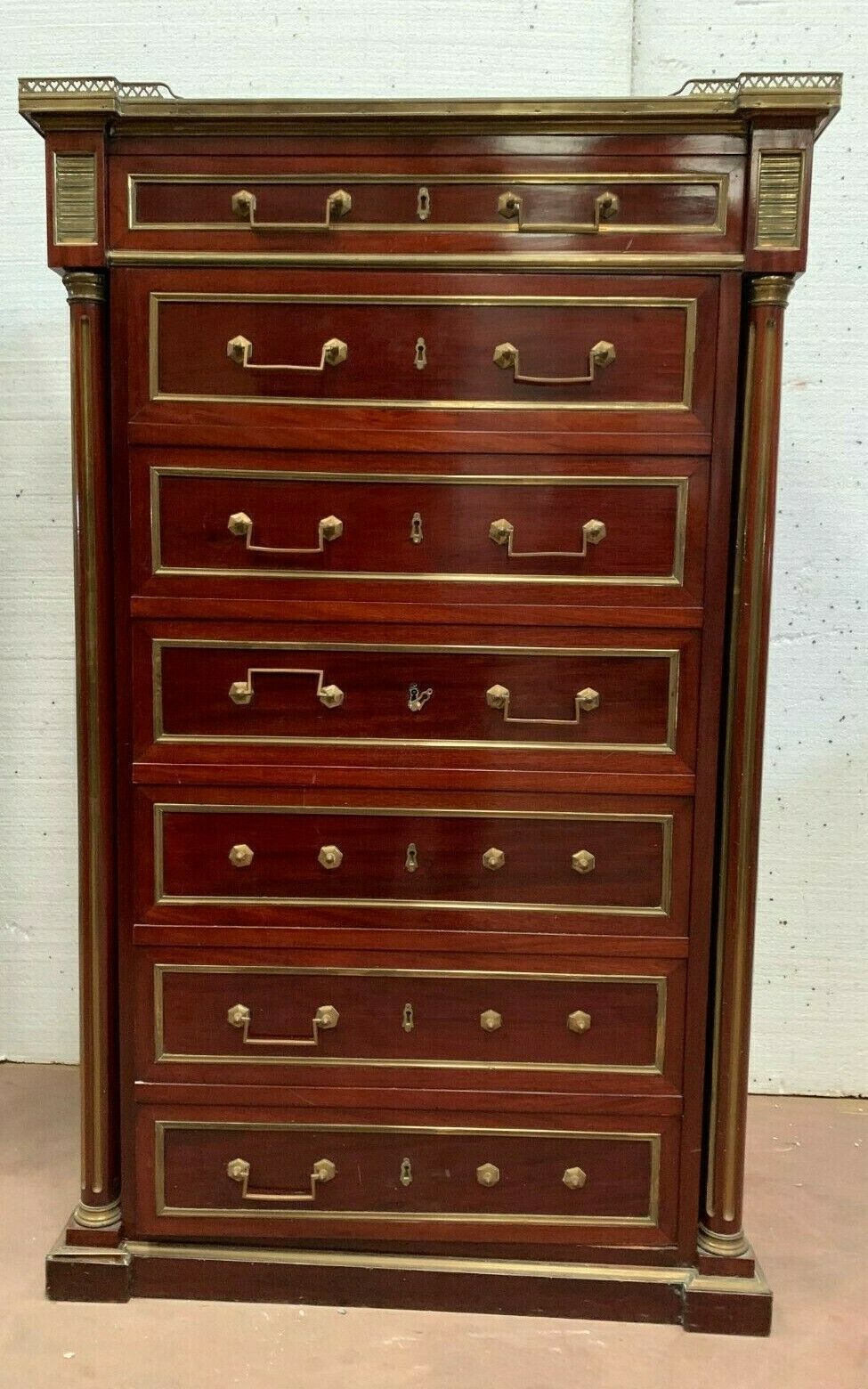 Napoleon III Style Safe Cabinet In Mahogany XX Century photo buy