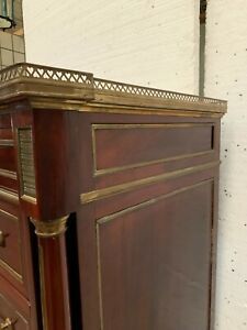 photo furniture Napoleon III Style Safe Cabinet In Mahogany XX Century