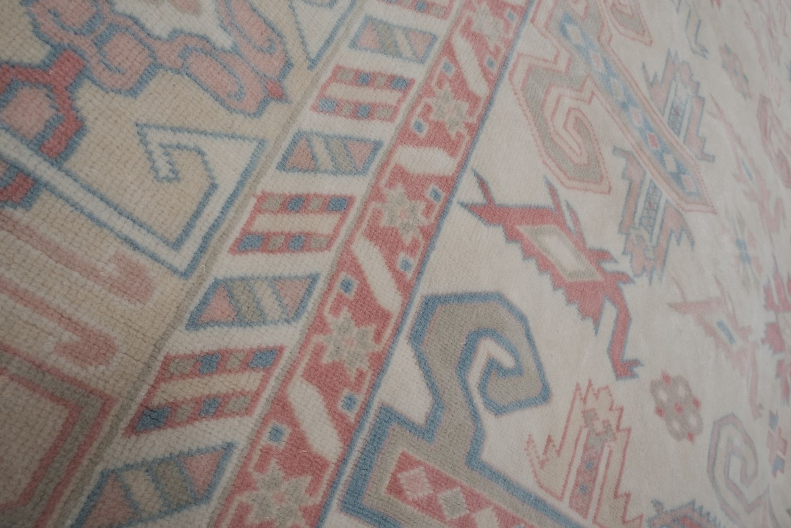 photo for sale Vintage Pastel Turkish Kars Rug 175 X 254 Cm