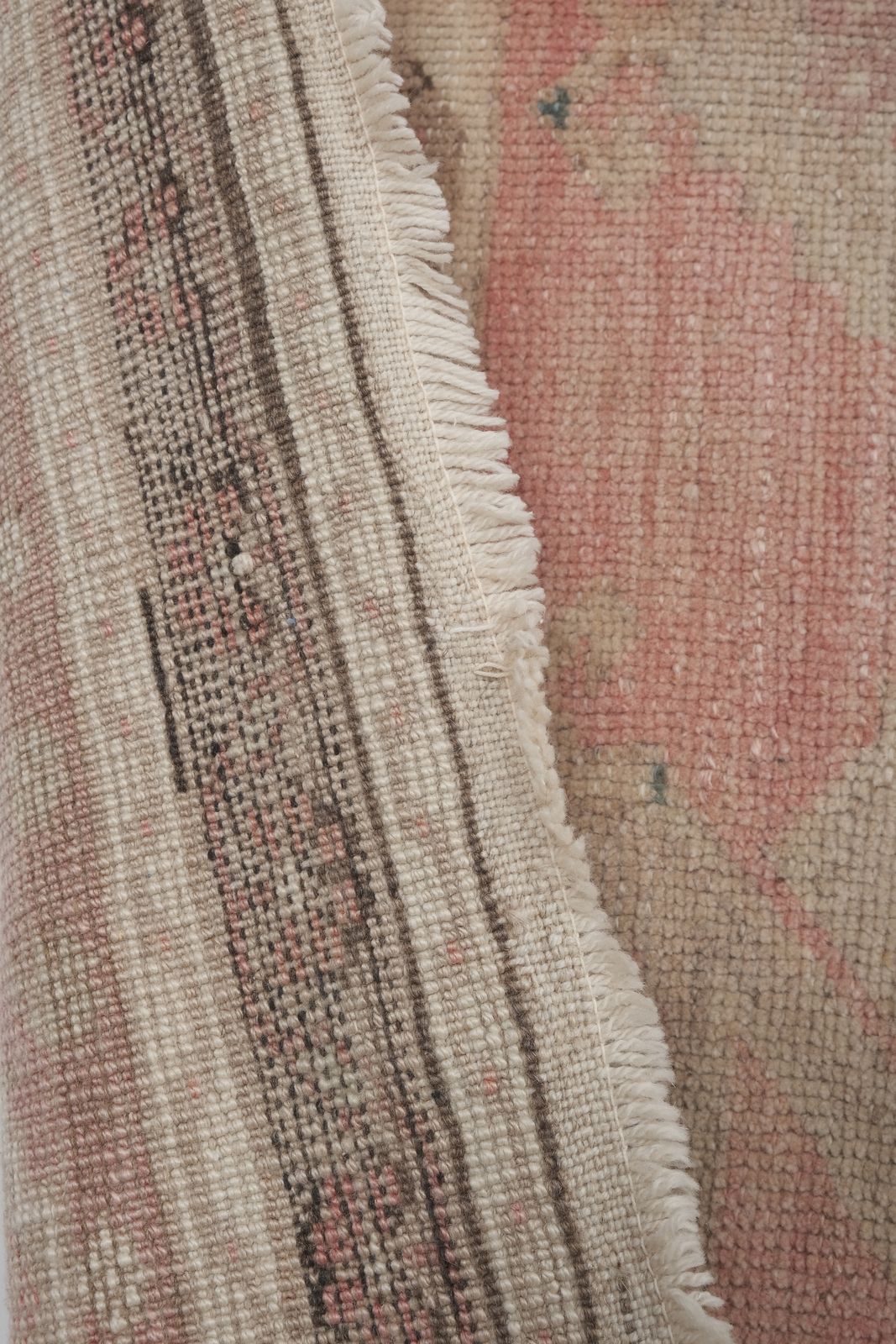Vintage Faded Large Hand Knotted Hallway Runner 157 X 370 Cm photo 1180.0