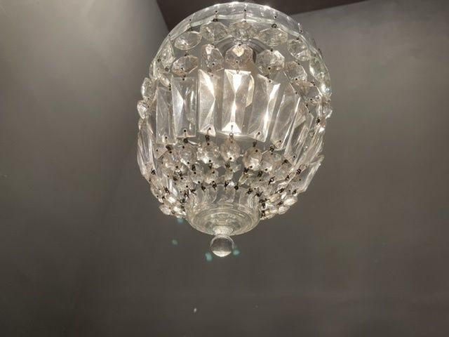 Murano Glass Crystal Light Pendant photo for sale