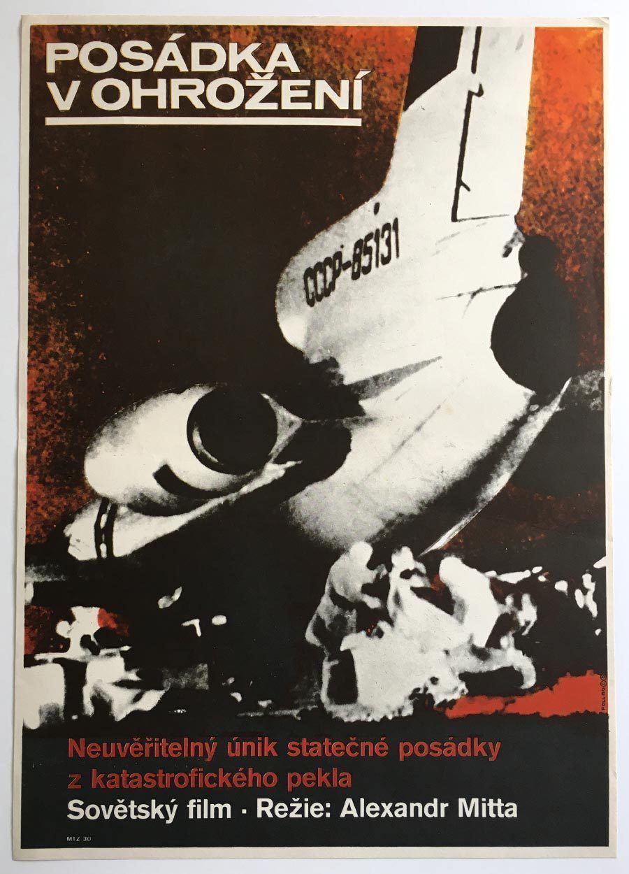 Original Film Poster, Air Crew, Dobroslav Foll, 1980, Genuine Czech Vintage Print