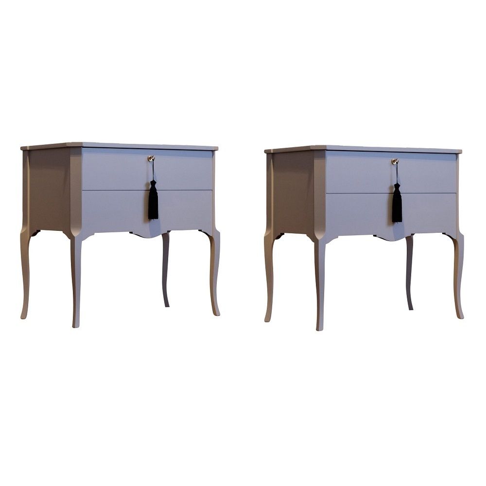 Gustavian Style Commode With Modern Grey Design   Pair photo furniture