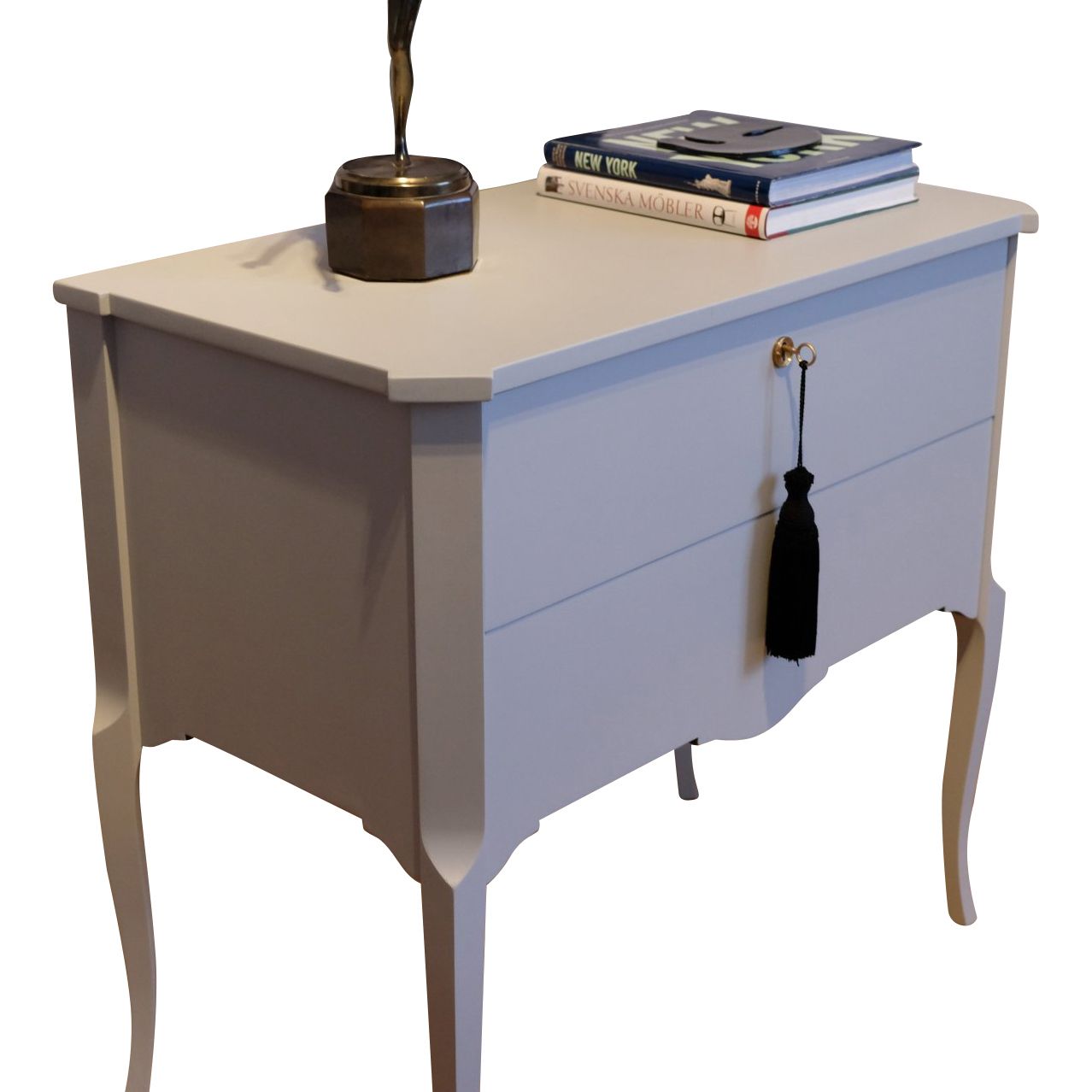 Gustavian Style Commode With Modern Grey Design   Pair photo for sale