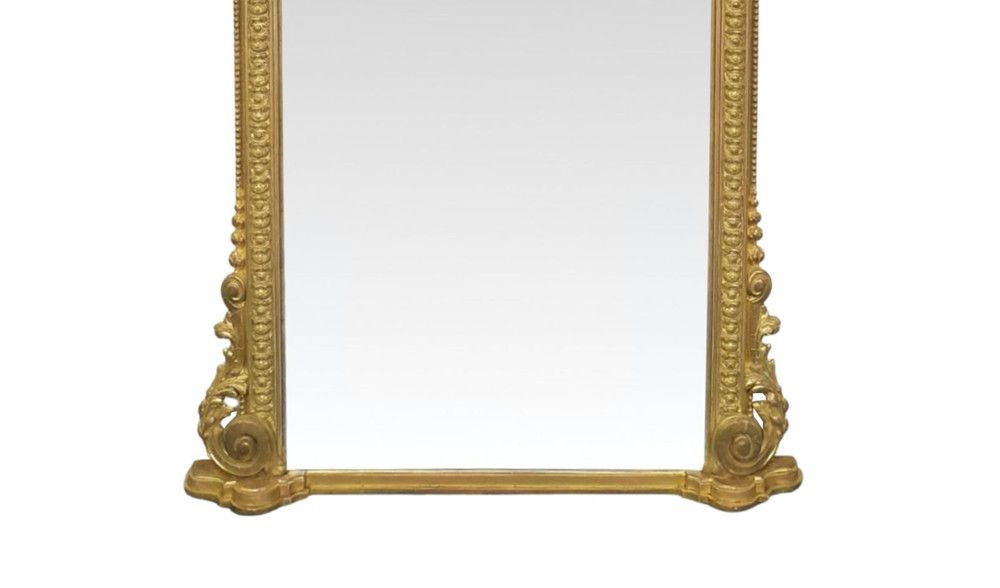 A Gorgeous 19th Century Archtop Tall Pier Or Dressing Mirror photo for sale