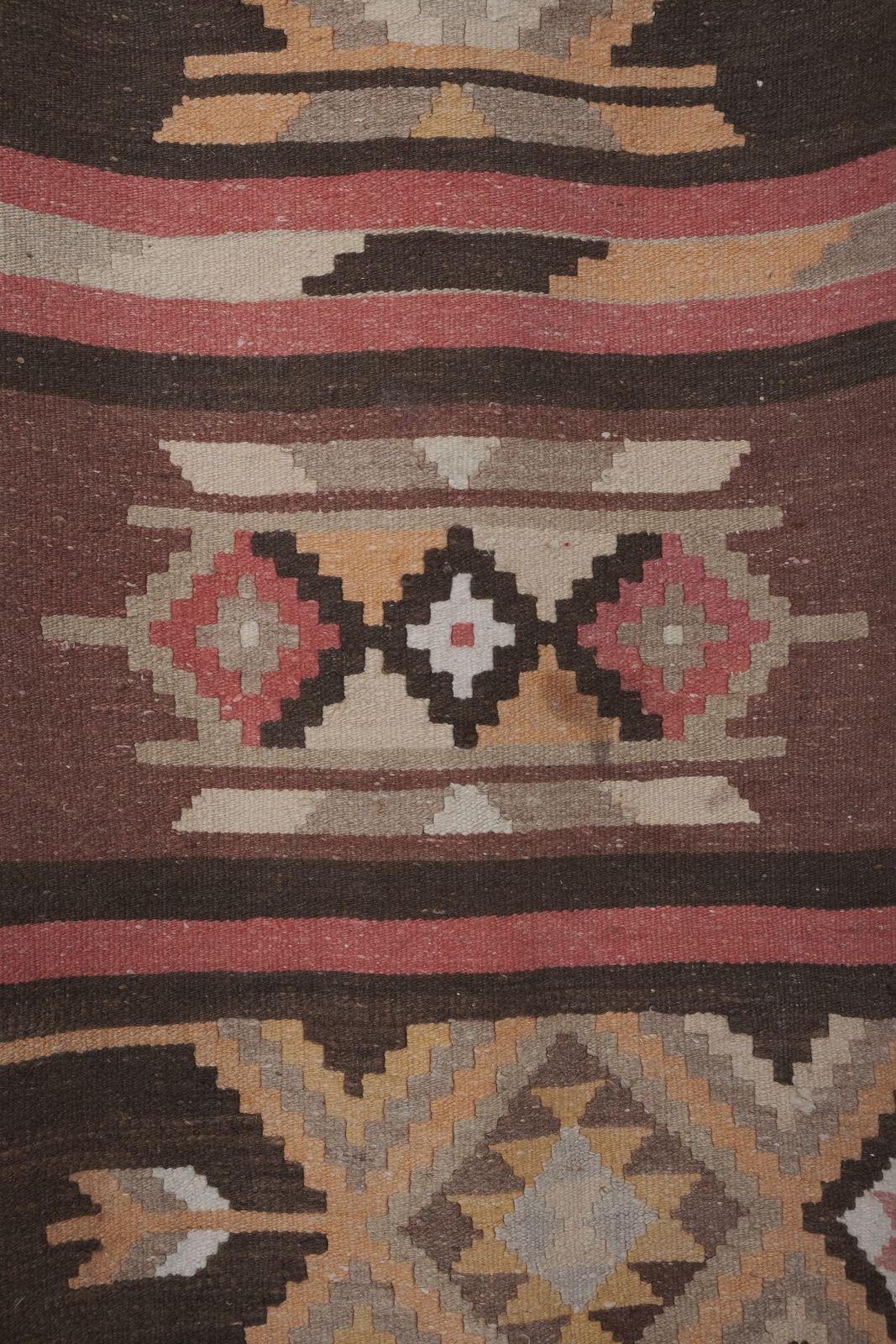 Turkish Puprle Brown Kilim Extra Long Hallway Runner With Boho Chic Style 78 X 728 Cm photo 875.0