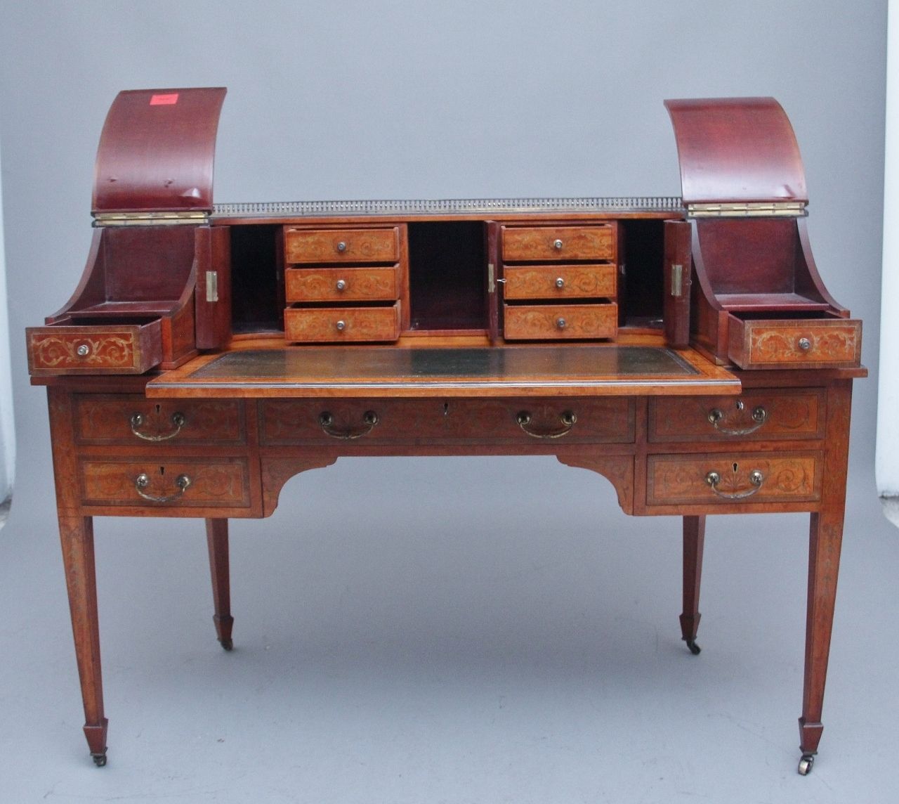 19th Century Satinwood And Inlaid Carlton House Desk photo for sale