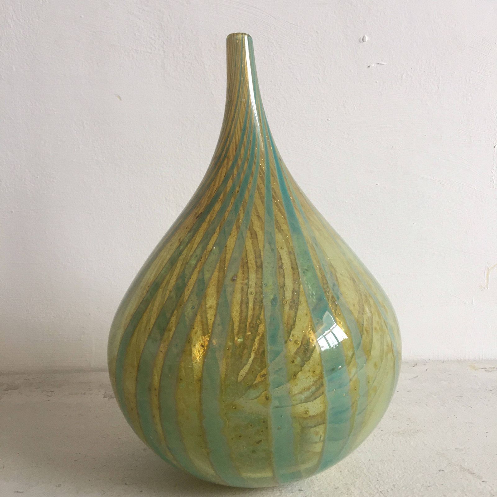 Mid Century Mdina Handblown Glass Vase By Michael Harris photo vinterior