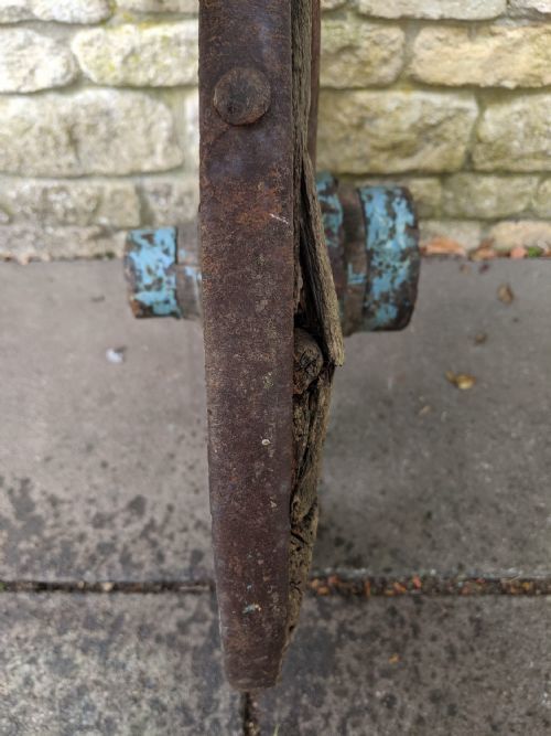 12 Spoke Cartwheel With Metal Rim photo for sale