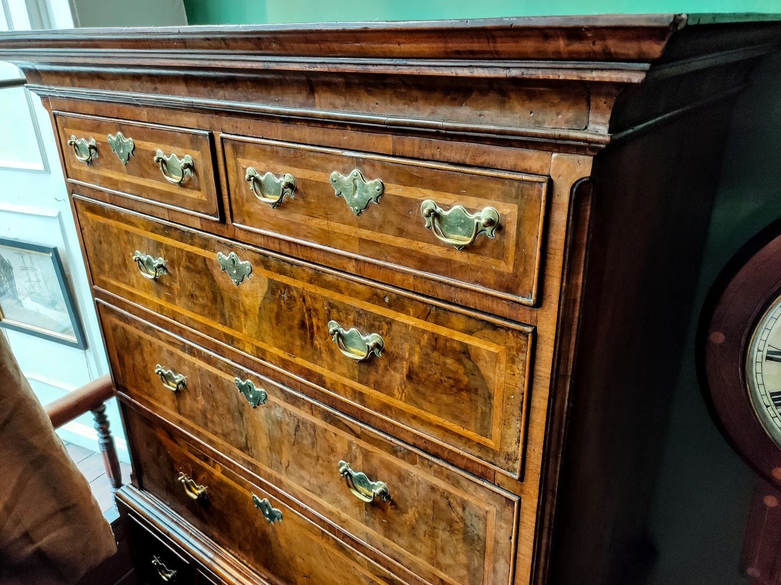 Early 18th Century Walnut Chest On Stand With Cabriole Legs photo for sale