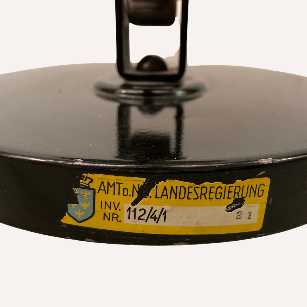 452.4 Bauhaus Desk Lamp By Christian Dell For Koranda, Vienna Austria. photo