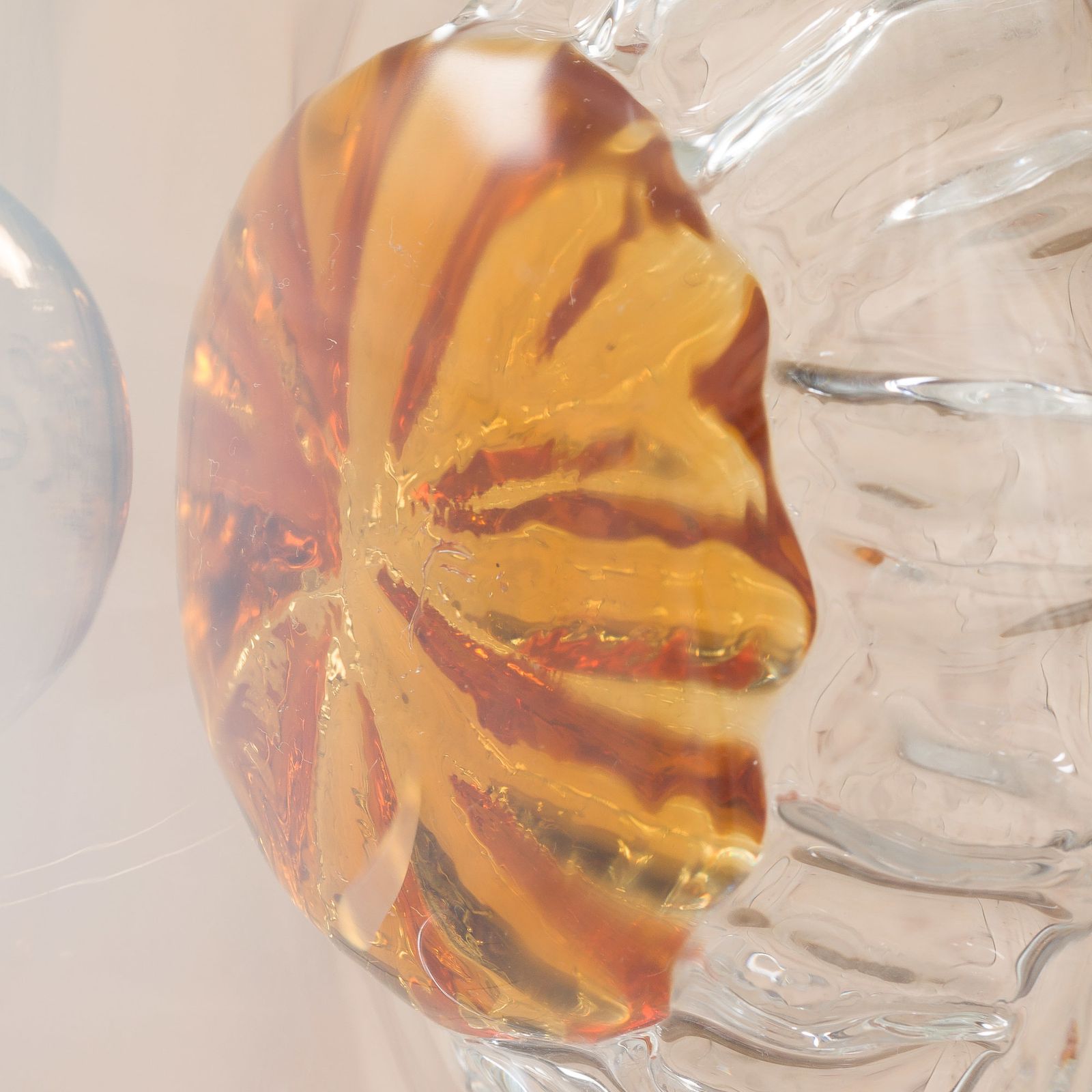 photo buy Mazzega Space Age Murano Glass Chrome Plated Chandelier, Italy 1970s