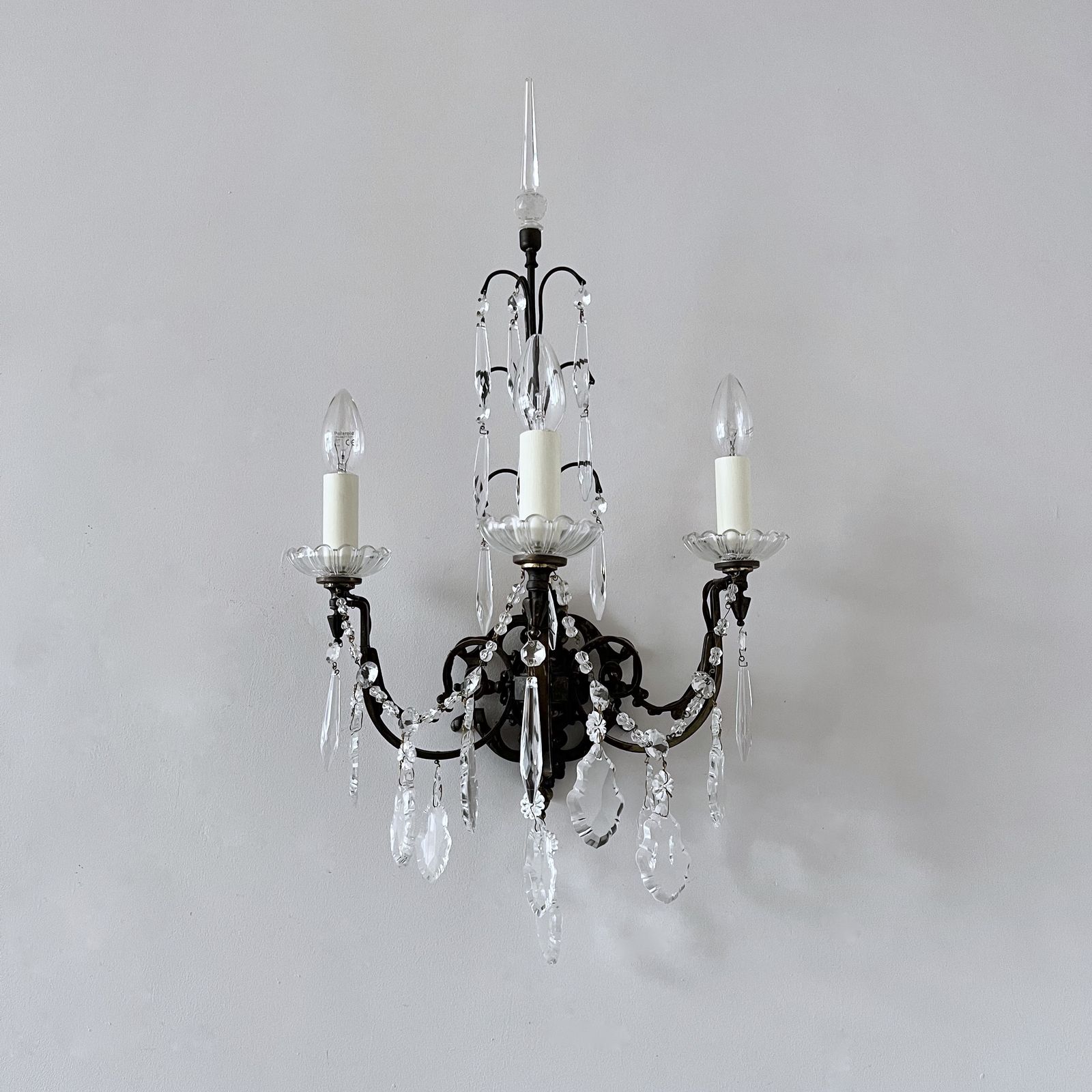 Pair Of Early 20th Century French Brass Sconces photo Lighting