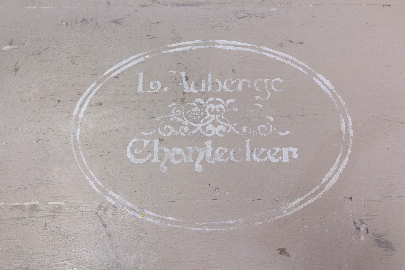 Table à écrire en chêne de style Louis XIII, finition shabby, XIXe siècle photo vintage