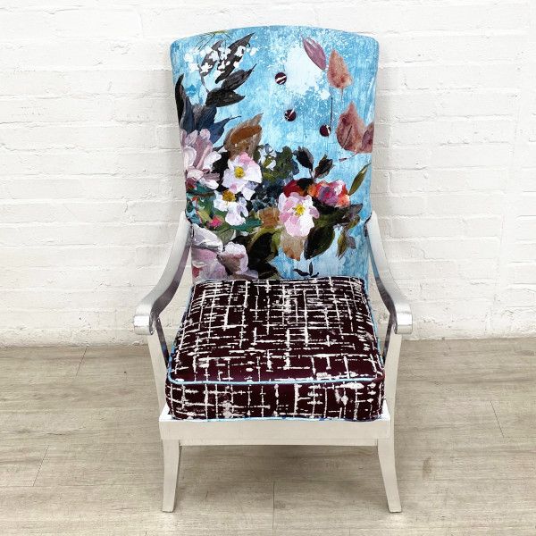 Early Parker Knoll Lounge Chair In Designers Guild Fabrics photo furniture