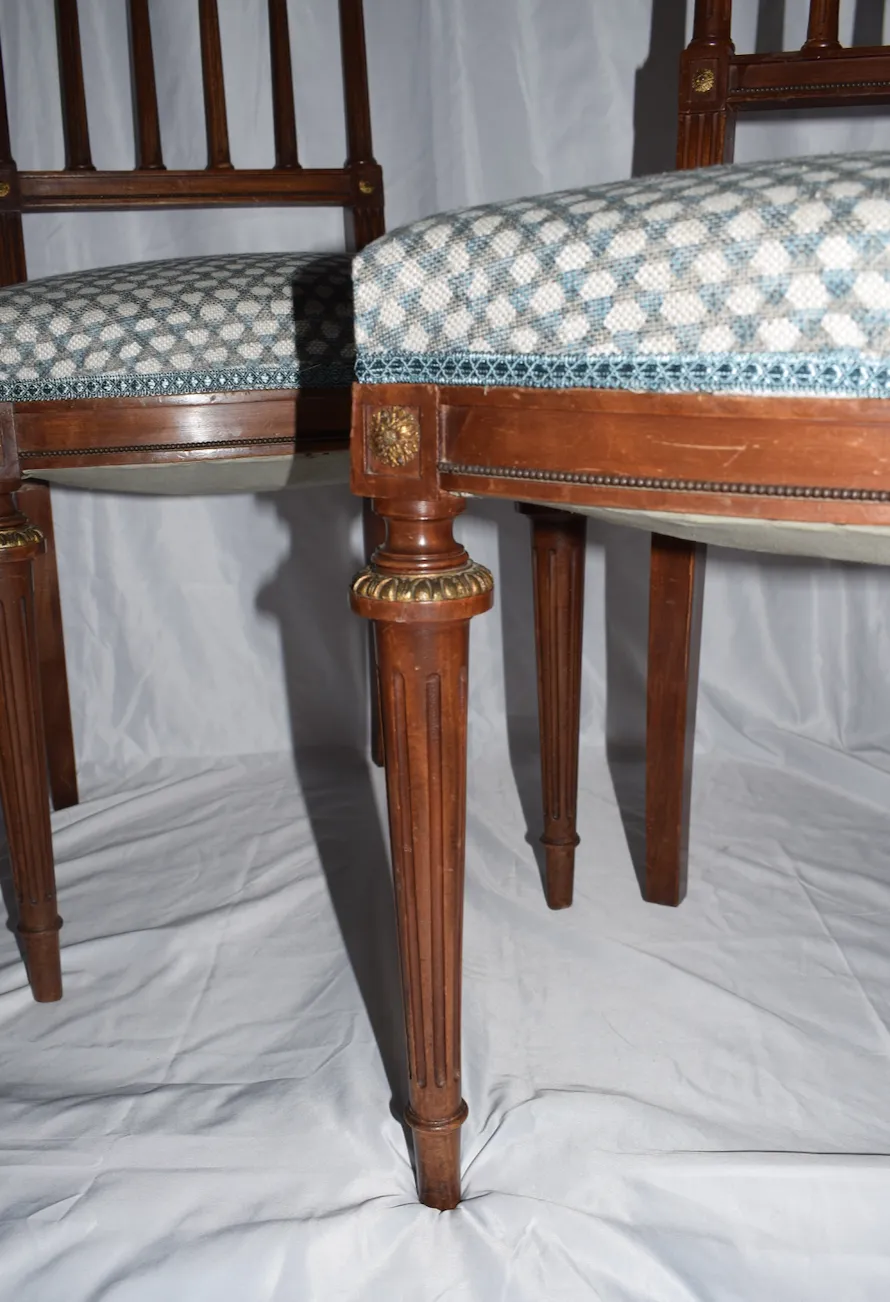 A Pair Of French Napoleon III Style Parlour Chairs photo for sale