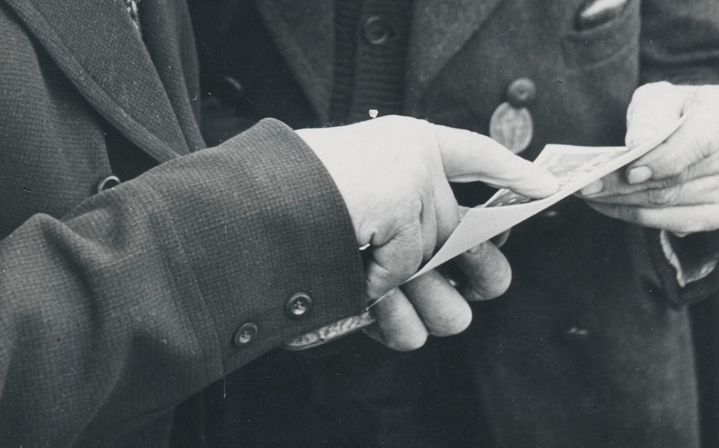 Gentlemen; Street Photography, 1950s photo for sale