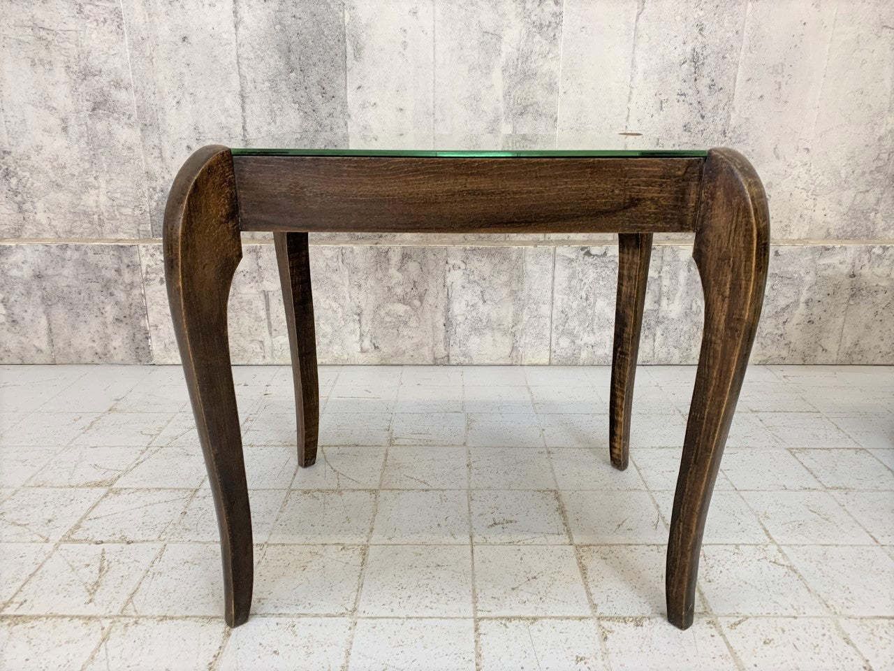 Mid Century Louis XVI Style Mirror Top Occasional Table photo 345.0