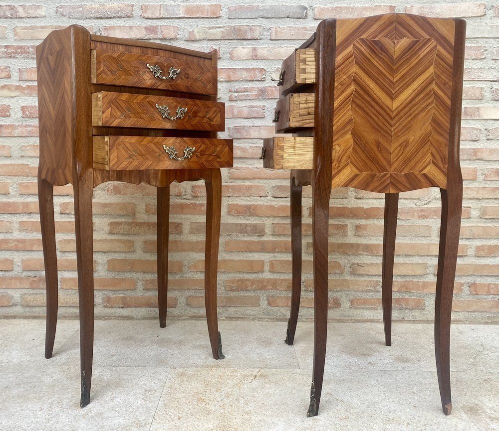 Tulipwood Bedside Tables, Set Of 2 photo vinterior