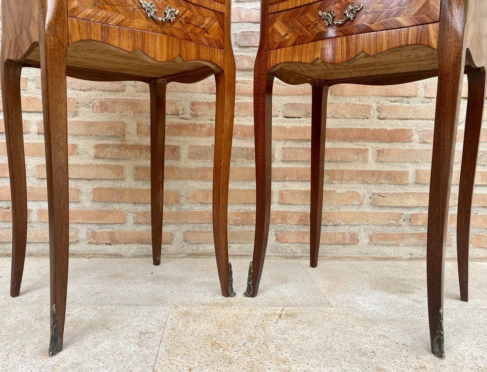 Tulipwood Bedside Tables, Set Of 2 photo vintage