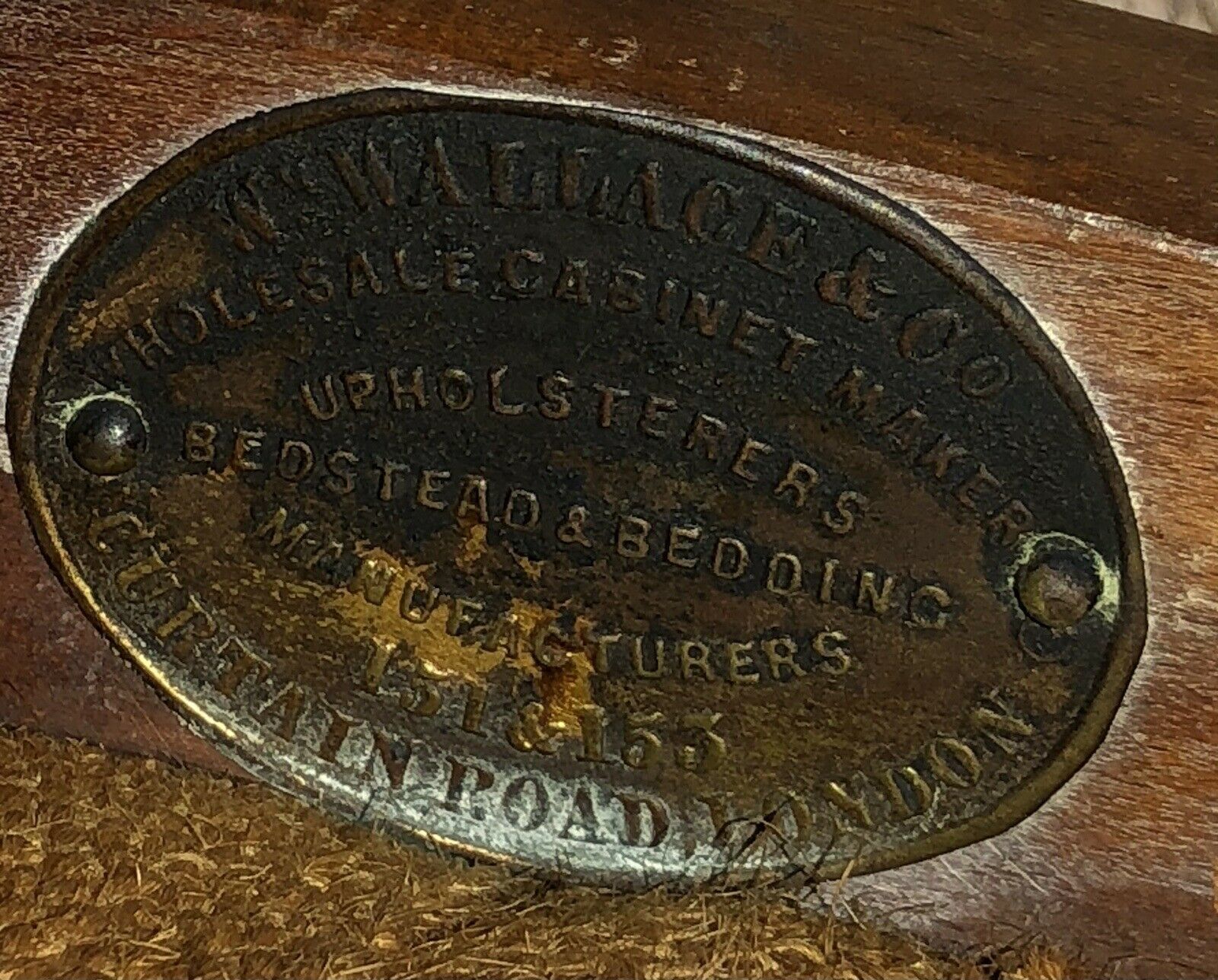 Antique Salesman Sample Chair, Made & Used By W Wallace Of Curtain Rd, London. photo 495.0