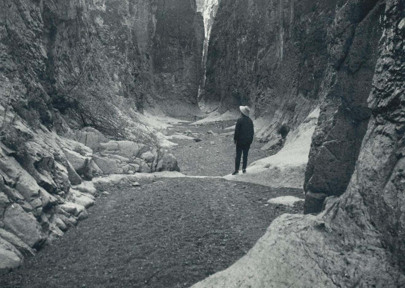Erich Andres Cowboy, Canyon, Silver Gelatine Print Photography, Texas, USA, 1960s, photo furniture