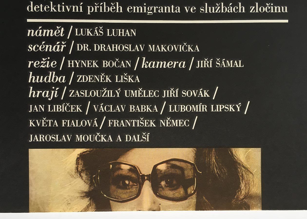 Original Film Poster, The Man From London, Libor Fára, 1974, Genuine Czech Vintage Print photo 51.0