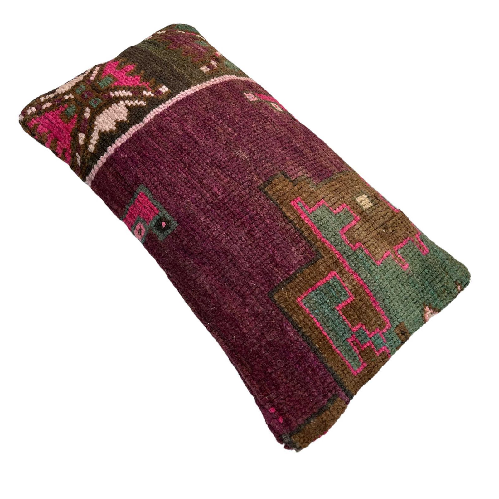 Vintage Hand Made Rug Cushion Cover, Decorative Rug Pillow Cover, Large Vintage Turkish Rug Cushion Cover photo furniture