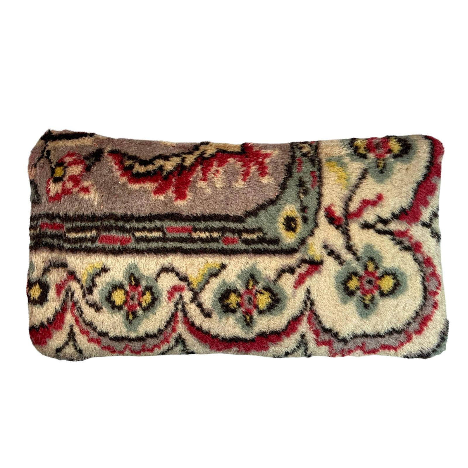 12'' X 24'' Vintage Hand Made Rug Cushion Cover, 30 X 60 Cm Decorative Rug Pillow Cover, Large Vintage Turkish Rug Cushion Cover