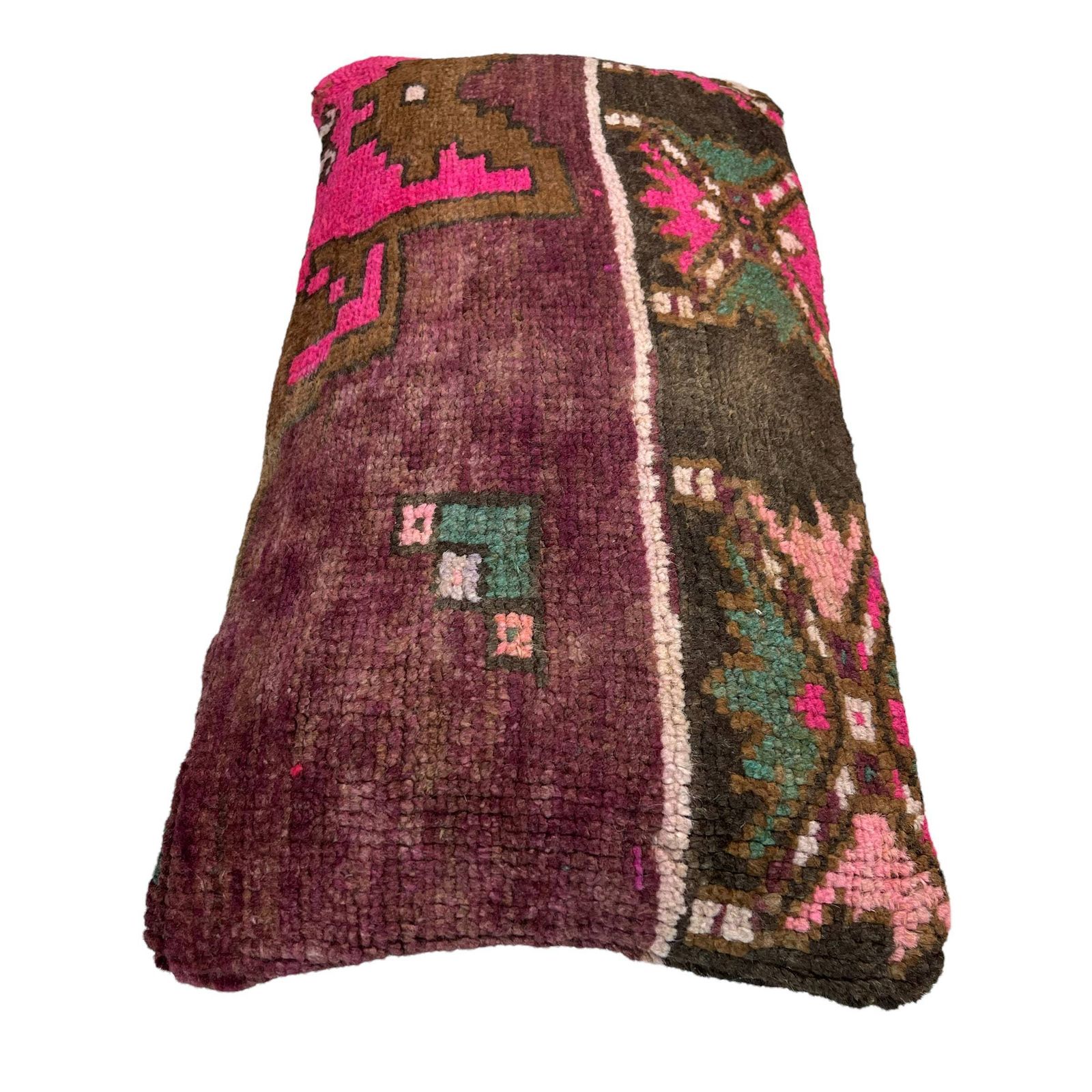12'' X 24'' Vintage Hand Made Rug Cushion Cover, 30 X 60 Cm Decorative Rug Pillow Cover, Large Vintage Turkish Rug Cushion Cover photo furniture