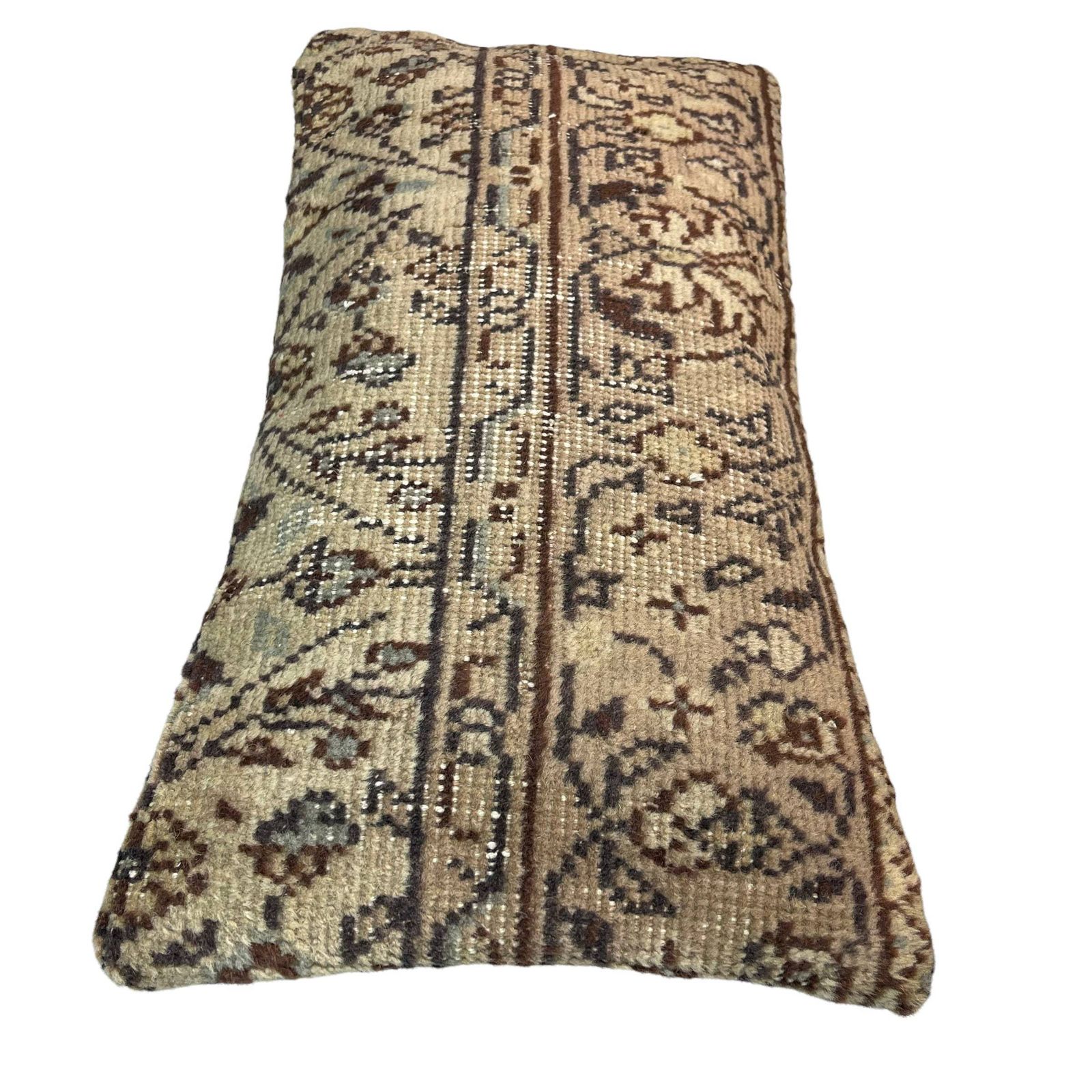 Vintage Hand Made Rug Cushion Cover, Decorative Rug Pillow Cover, Large Vintage Turkish Rug Cushion Cover photo Textiles
