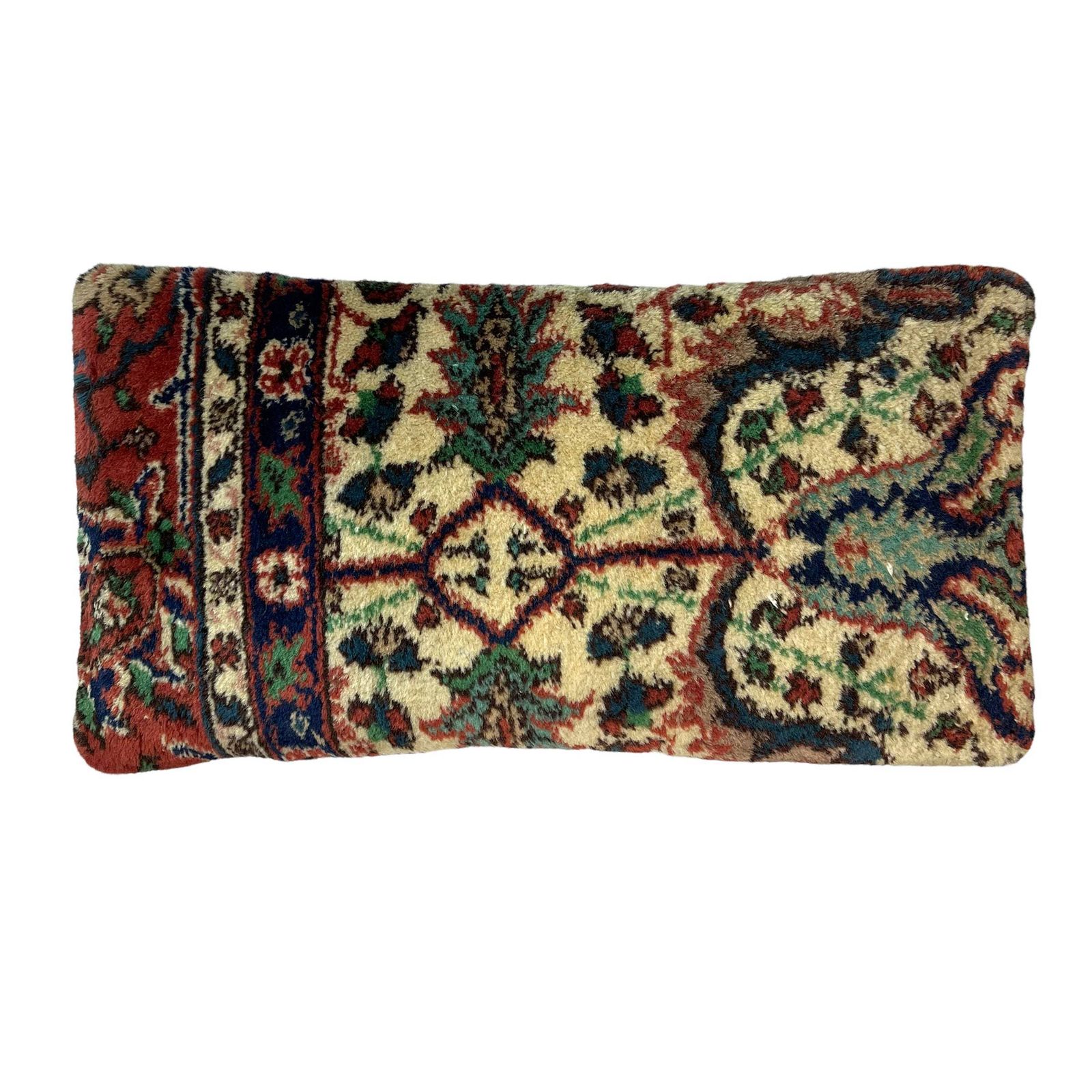 Vintage Hand Made Rug Cushion Cover, Decorative Rug Pillow Cover, Large Vintage Turkish Rug Cushion Cover