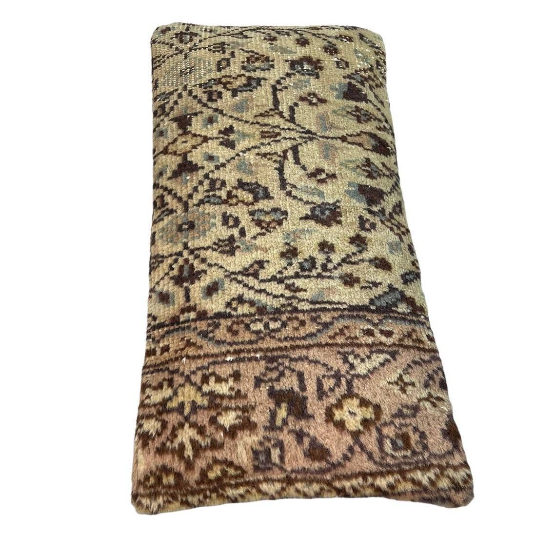 Vintage Hand Made Rug Cushion Cover  Decorative Rug Pillow Cover, Large Vintage Turkish Rug Cushion Cover photo 63.0