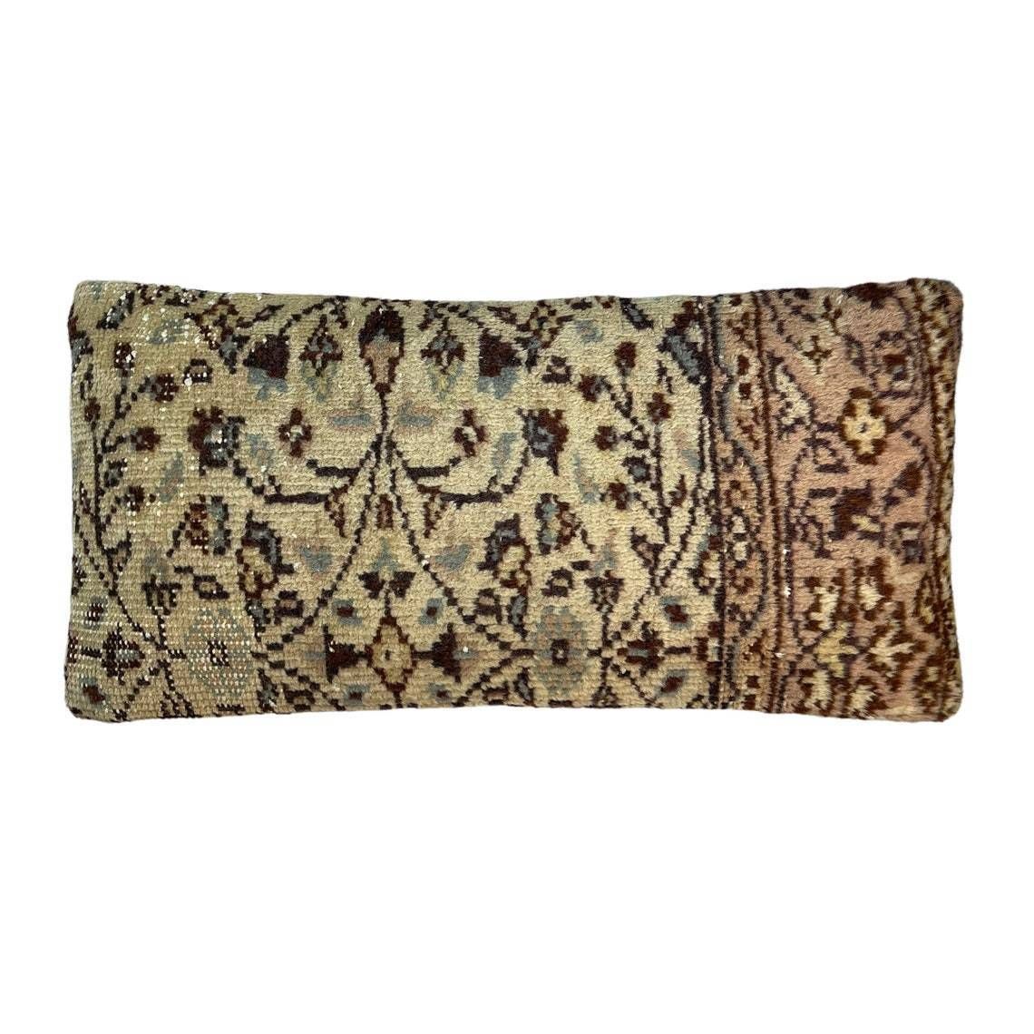 Vintage Hand Made Rug Cushion Cover  Decorative Rug Pillow Cover, Large Vintage Turkish Rug Cushion Cover photo buy